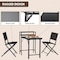 Chery Industrial 6 Pieces Folding Patio Dining Set, Outdoor Dining Sets, Garden Patio Furniture Set AOTOFPBS00001 - alternate 2